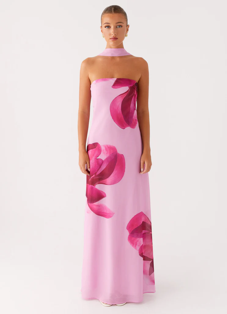 Prim Maxi Dress - Pastel Pink