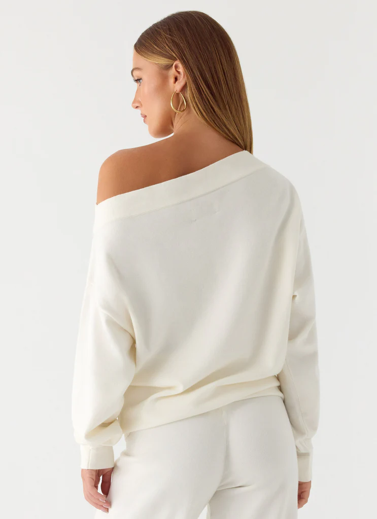 Sherlee Knit Sweater - White
