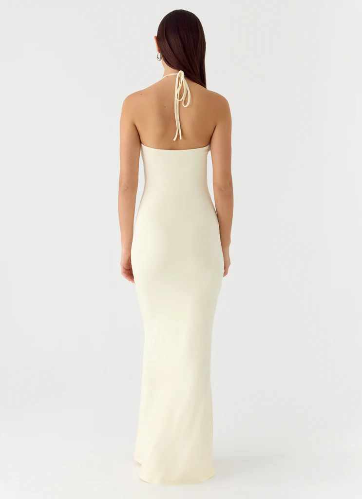 Right Hand Girl Maxi Dress - Lemon Yellow