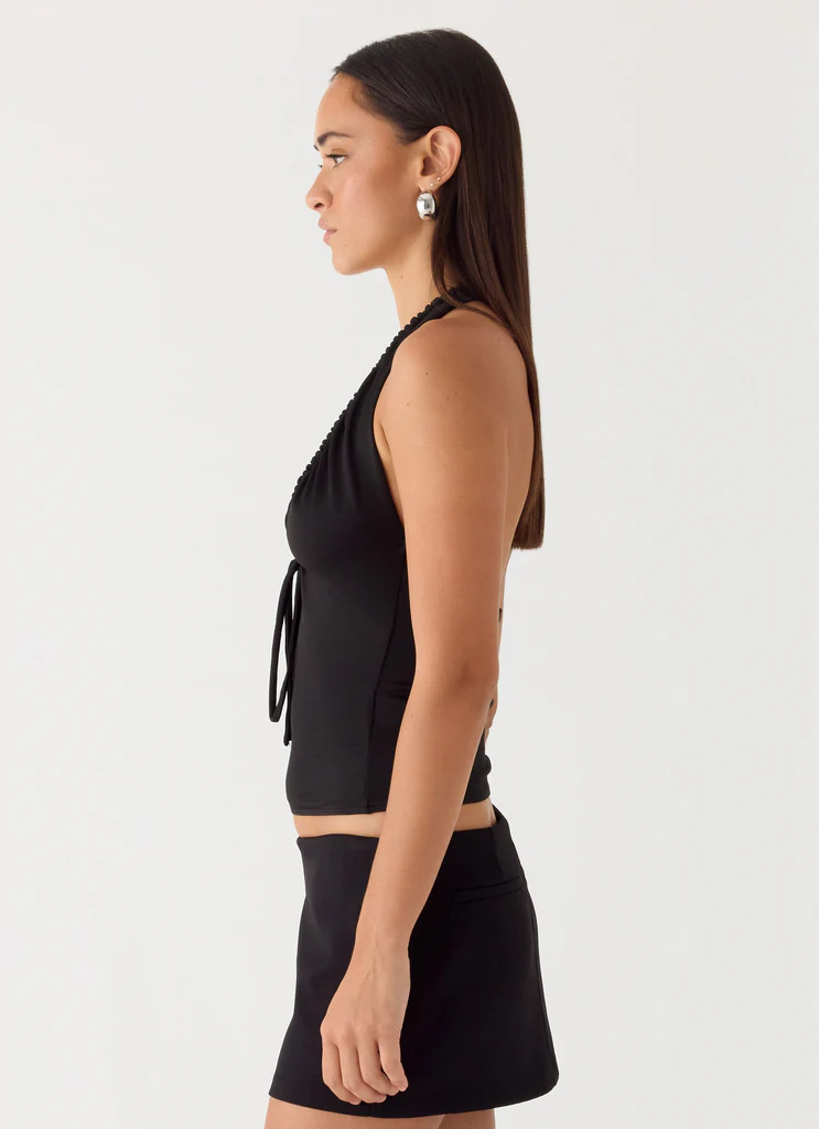 Ask You Twice Top - Black