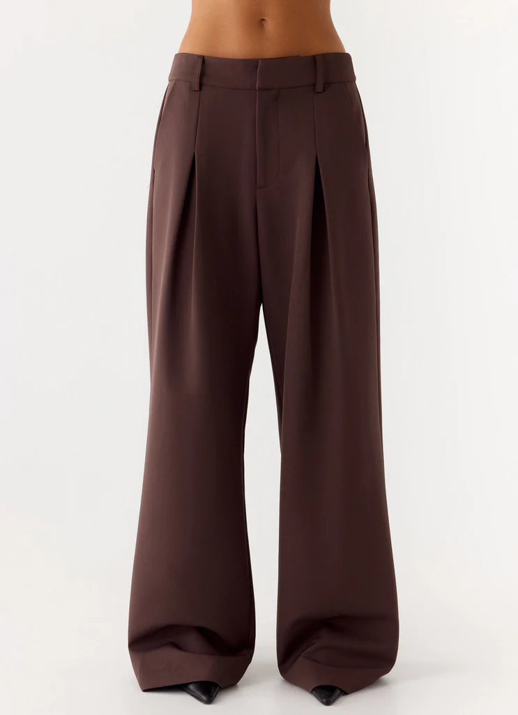Sora Low Rise Pant - Dark Chocolate