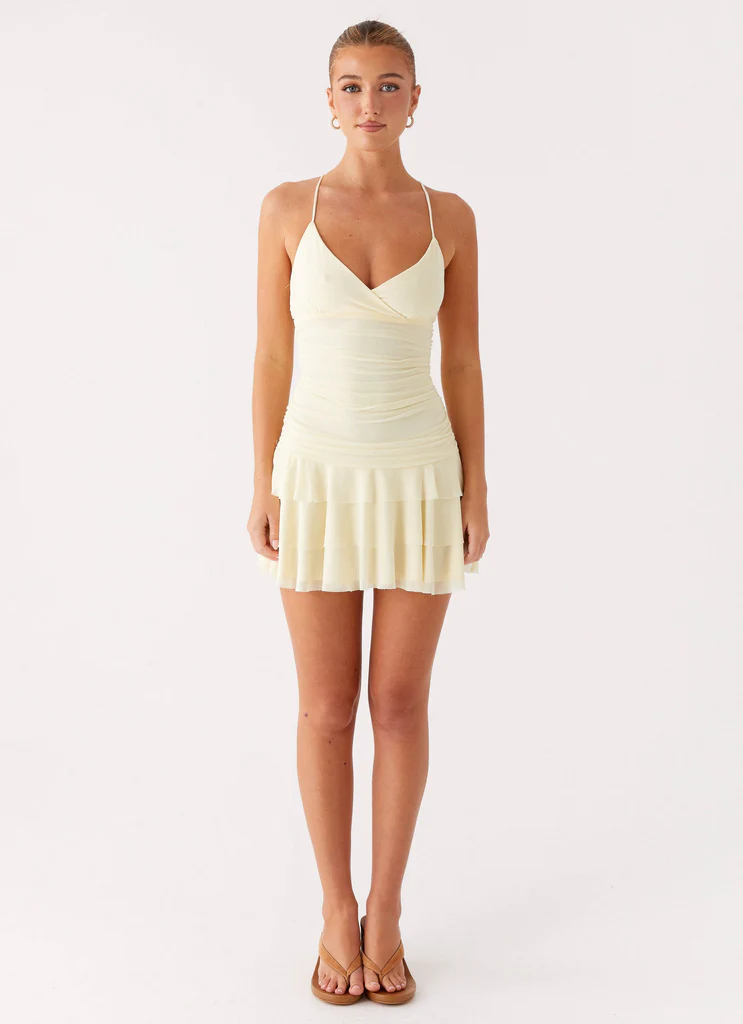 Emily Mini Dress - Yellow