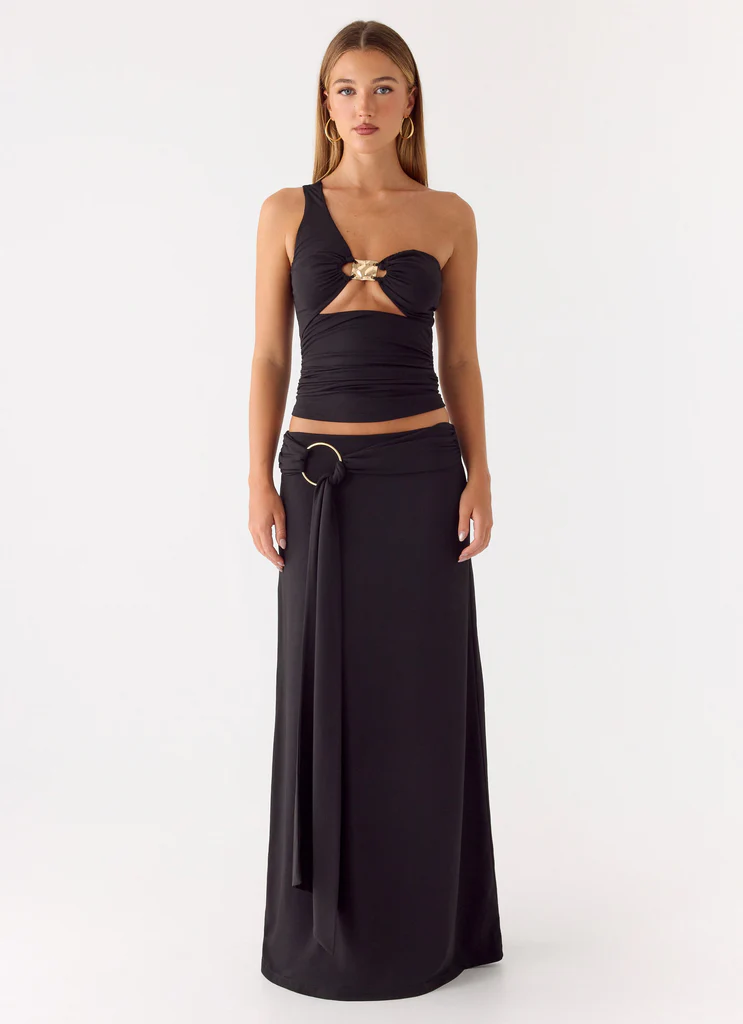Ravi Maxi Skirt - Black