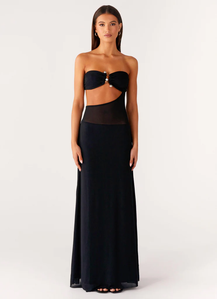 No Apologies Maxi Dress - Black