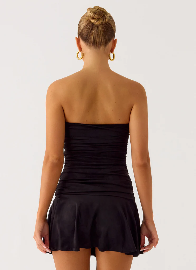 Meridella Strapless Mini Dress - Black