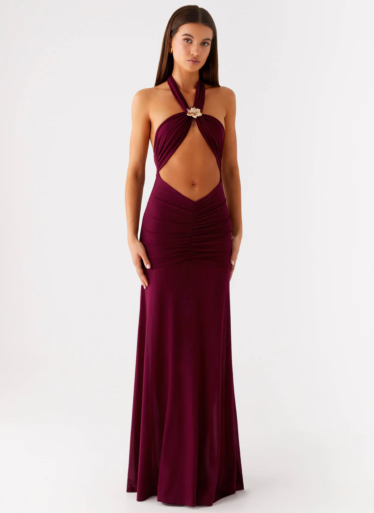 Deltina Maxi Dress - Boysenberry