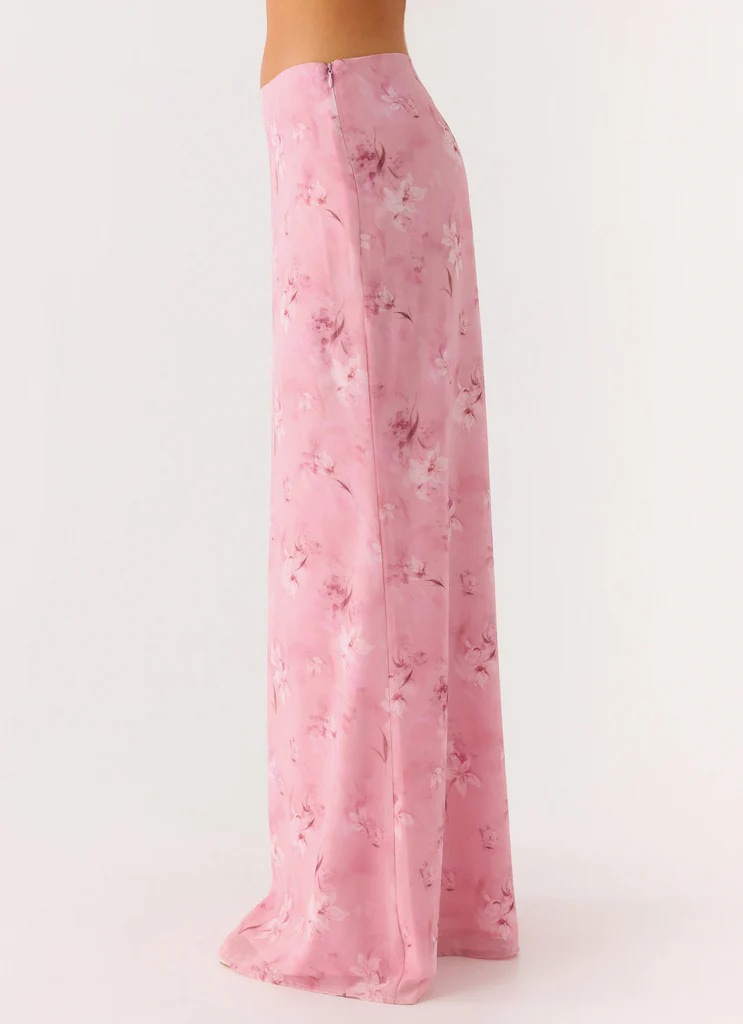 Soulful Low Rise Maxi Skirt - Vintage Floral