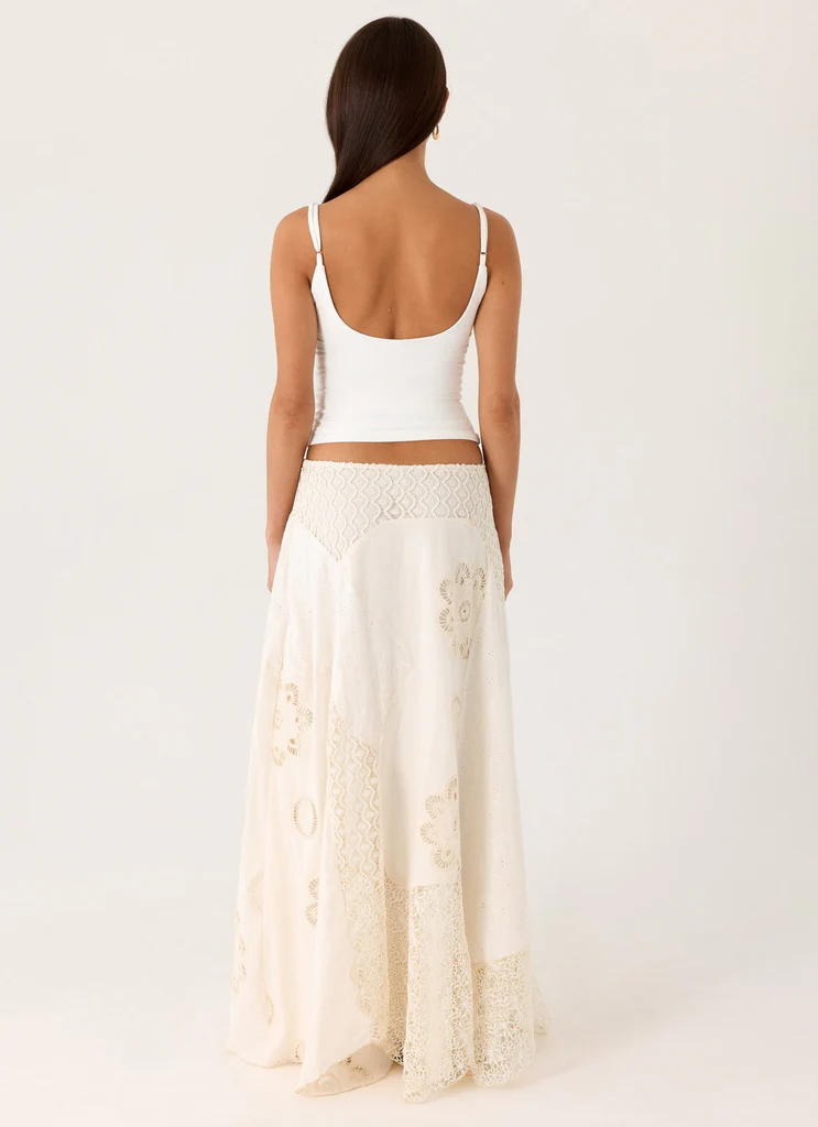 Marzia Maxi Skirt - Ivory
