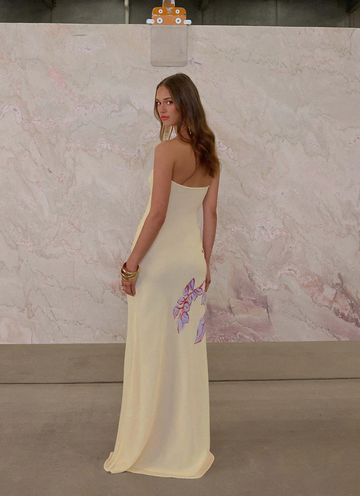 Amelle Maxi Dress - Purple Floral
