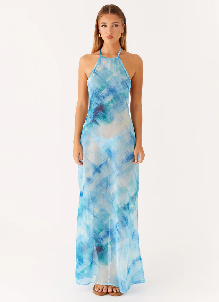 Sandra Maxi Dress - Blue Tie Dye